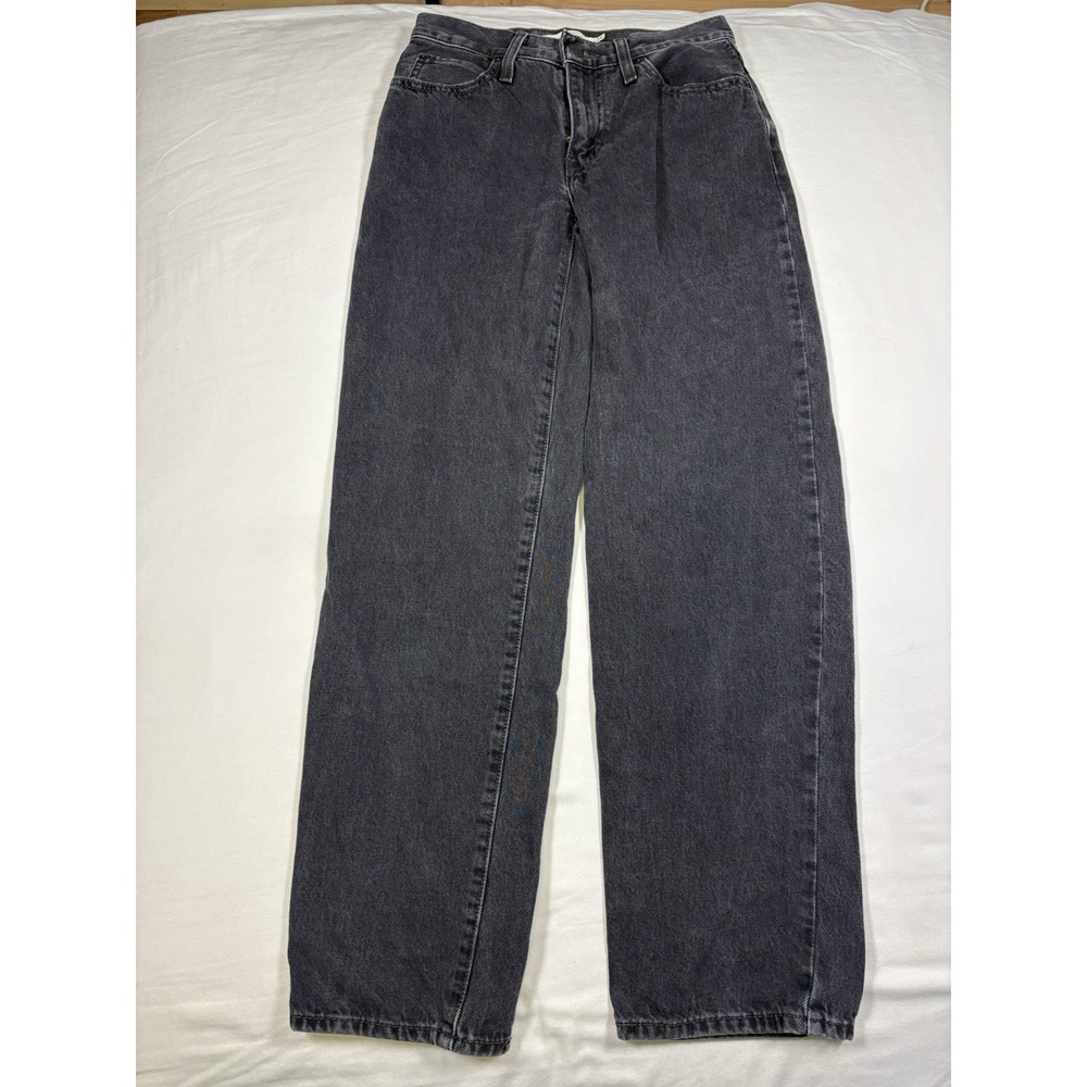 Levi's '94 Baggy Jeans Women's W24 L31 Washed Black Charcoal Wide Leg A3510-0000